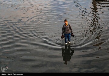 طغیان فاضلاب در خیابان های شهر کوت عبدالله - خوزستان