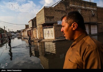 طغیان فاضلاب در خیابان های شهر کوت عبدالله - خوزستان