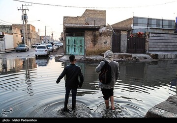 طغیان فاضلاب در خیابان های شهر کوت عبدالله - خوزستان