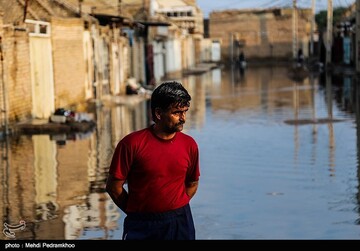 طغیان فاضلاب در خیابان های شهر کوت عبدالله - خوزستان