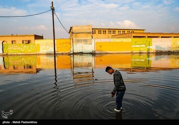 طغیان فاضلاب در خیابان های شهر کوت عبدالله - خوزستان