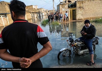 طغیان فاضلاب در خیابان های شهر کوت عبدالله - خوزستان