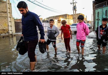 طغیان فاضلاب در خیابان های شهر کوت عبدالله - خوزستان