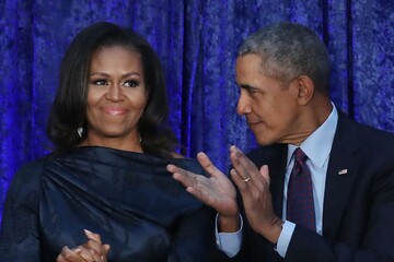 میشل و باراک اوباما، نجار شدند/عکس