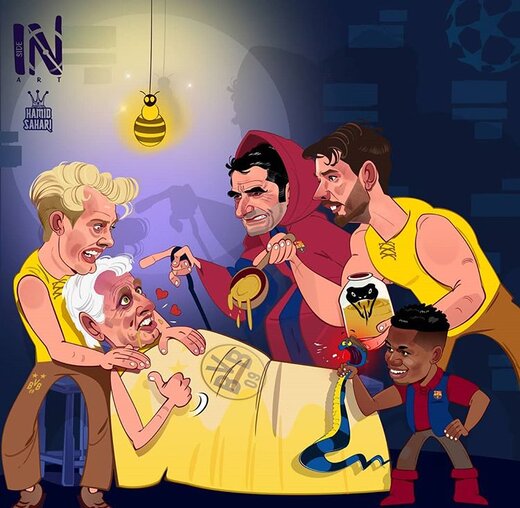 بارسلونا اینطوری به داد دورتموند رسید!