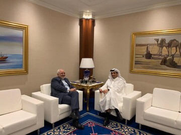 وزيرا خارجية إيران وقطر يبحثان في الدوحة العلاقات الثنائية/صور