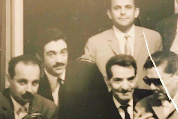 عکس زیرخاکی هوشنگ ابتهاج از شاعران خوش تیپ دهه ۳۰ و ۴۰