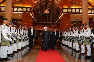 Rouhani arrives in Kuala Lumpur