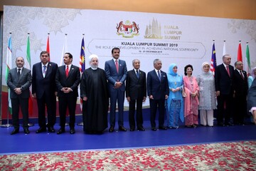 ببینید | حسن روحانی ، اردوغان ، امیر قطر و ماهاتیر محمد در یک قاب