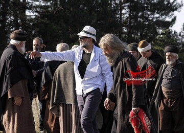 عکس | گریم سنگین شهاب حسینی پشت‌صحنه فیلم جدیدش در ترکیه