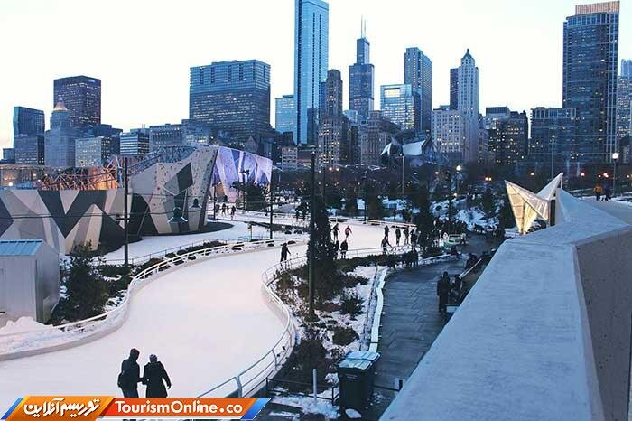 بازار داغ اسکیت روی یخ در روزهای کریسمس