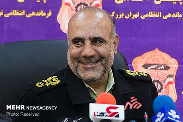 رئیس پلیس پایتخت: تهران در کمال امنیت و آرامش است/ مورد امنیتی نداریم