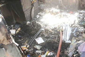آتش‌سوزی منزل مسکونی در خیابان گیشا 