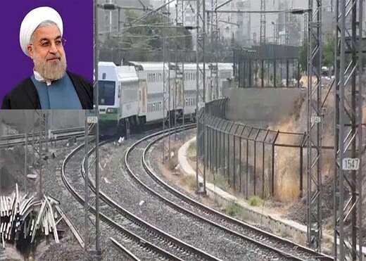 روحانی با قطار شهری به هشتگرد رفت /افتتاح مترو هشتگرد +عکس