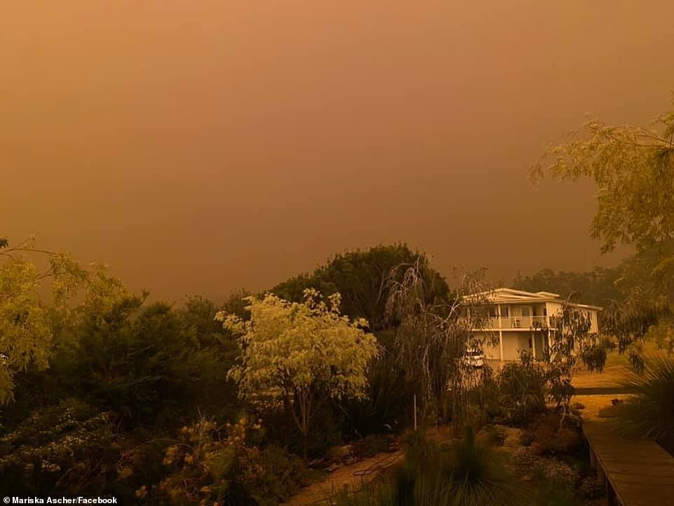 آسمان در میان آتش سوزی استرالیا قرمز شد