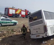 اسامی ۸ تن از جانباختگان حادثه واژگونی اتوبوس آزادراه زنجان - تبریز اعلام شد