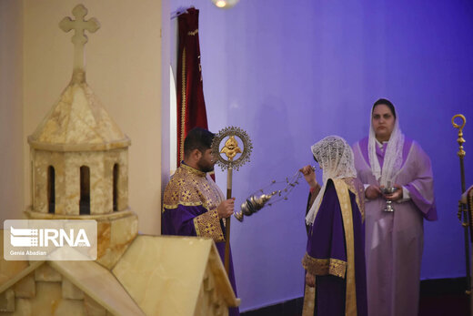 مراسم آغاز سال نو میلادی در کلیسای سرکیس مقدس تهران