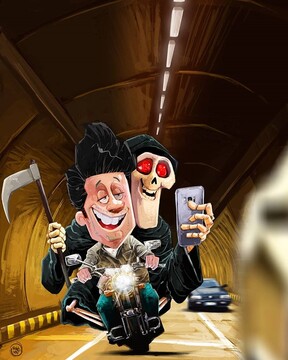 ببینید: سلفی موتور سواران با مرگ در تونل!