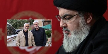واکنش سید حسن نصرالله به ترور سردار سلیمانی:قصاص قاتلان مجاهدان مسولیت ماست
