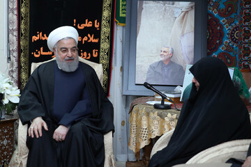 President Rouhani calls on Gen. Soleimani's family