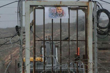 عکس | پیام انتقام مبارزان لبنانی به مرزهای رژیم اشغالگر قدس رسید