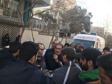 علی شمخانیو سردار باقرزاده درمراسم شهید سردار سلیمانی
