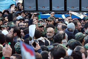 سرلشکر سلامی درمراسم شهید سردار سلیمانی