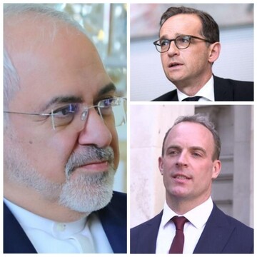 ظریف در تماسی با وزرای خارجه انگلیس و آلمان از مواضع آنان علیه ایران انتقاد کرد