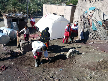 ۷۴ آسیب دیده سیل در سیستان و بلوچستان اسکان یافتند