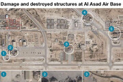 ببینید | تصاویر ماهواره‌ای از بلایی که موشک‌های قیام بر سر عین الاسد آمریکا آورد