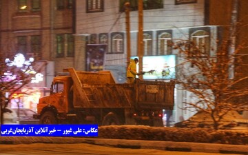 بارش برف در ارومیه
