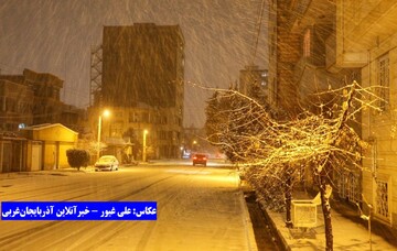بارش برف در ارومیه