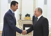 پوتین از حمایت بشار اسد تشکر کرد
