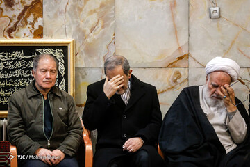 تصاویر | ناطق نوری، ولایتی، واعظی و... در تشییع پیکر آیت الله رسولی محلاتی