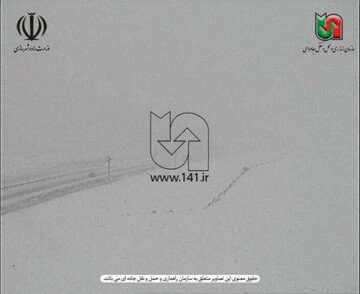 بارش برف در جاده‌ها و محورهای مختلف استان آذربایجان‌غربی