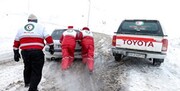 امداد رسانی هلال احمر به ۵۱۳ نفر که در برف و کولاک اسیر شده بودند