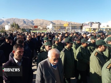 پیکر یکی از قربانیان هواپیمای اوکراینی در شیراز تشییع شد