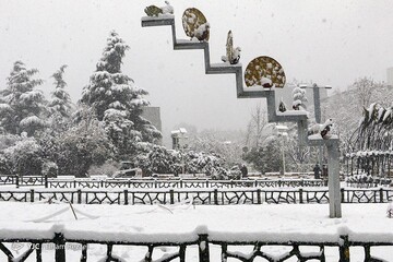 بارش برف در تهران