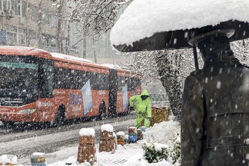 بارش برف در تهران