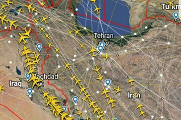 ببینید | بازگشت پروازهای عبوری به آسمان ایران