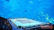 شگفتی دیگر؛ تنیس در اعماق دریا! +تصاویر