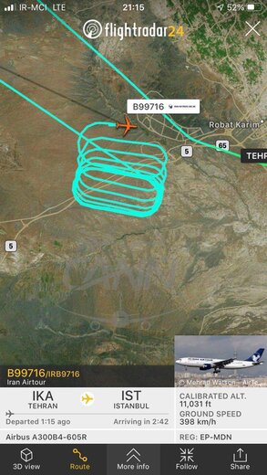 نقص فنی پرواز تهران - استانبول ختم به خیر شد / مسافران به مهرآباد رسیدند