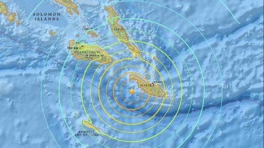 وقوع زلزله ۶.۳ ریشتری در جزایر سلیمان
