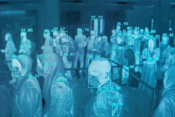 ببینید | تصویر اسکن حرارتی بدن مسافران در فرودگاه اندونزی