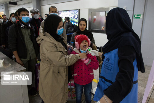 پالایش مسافران ورودی چین به کشور از ویروس کرونا