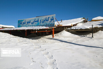 طبیعت زیبای برفی مسیر اسالم به خلخال
