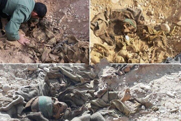 ببینید | تصاویری تکان‌دهنده از کشف پیکر پاک سه شهید دوران دفاع مقدس