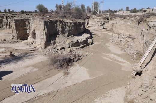 خسارت سیل در روستای عورکی منطقه دشت یاری