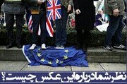 نظر شما درباره عکس چیست؟/لگد شدن پرچم اتحادیه اروپا