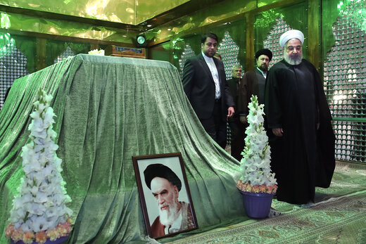 مراسم تجدید میثاق اعضای دولت با آرمانهای امام راحل و شهیدان